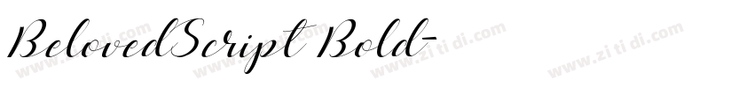 BelovedScript Bold字体转换